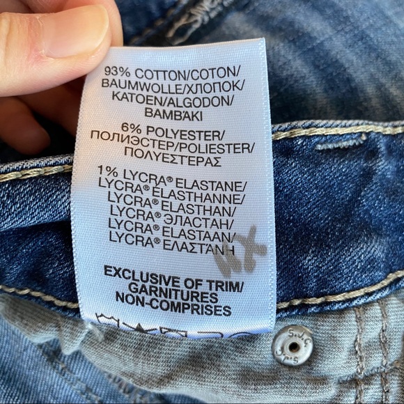 Silver Jeans Aiko Capri Mid Rise Med Wash Sz 31 - Picture 7 of 7